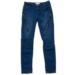 Free‎ People High Waist Skinny Jeans with Zipper Details - Size 28